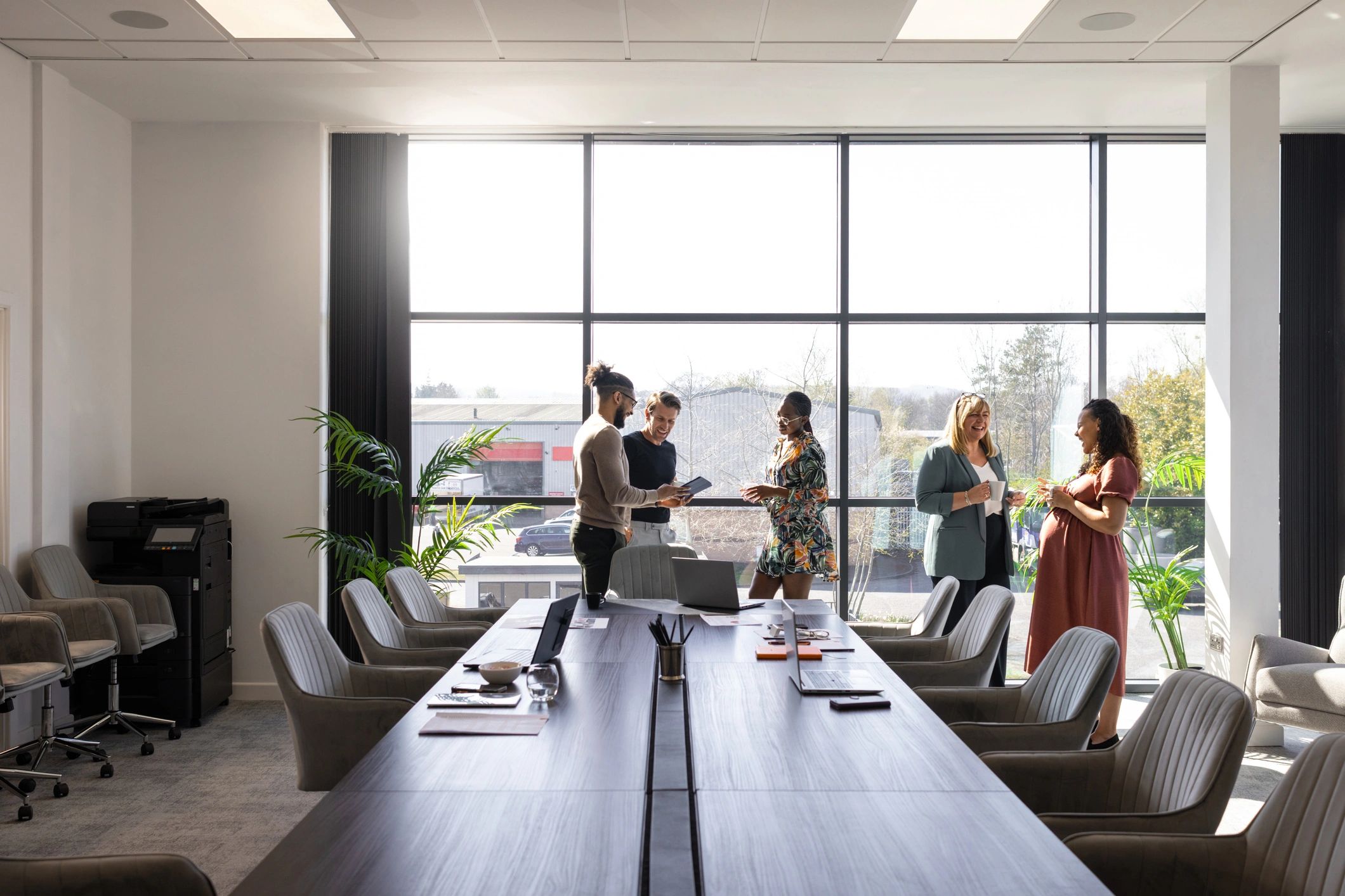 Professionals having an honest discussion in a modern office